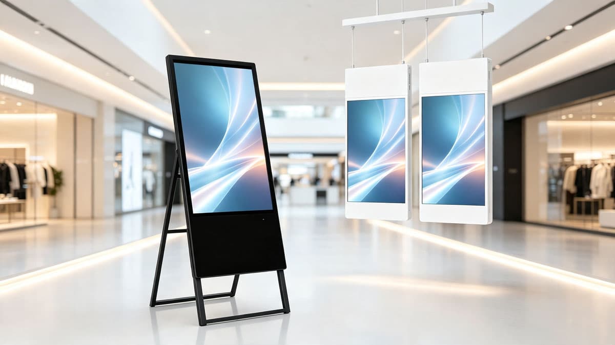 A-Frame vs. Hanging Digital Signage: Which Is Right for Your Business?