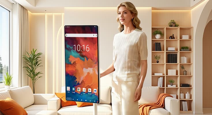 Lumevax Mobile Smart Display in use
